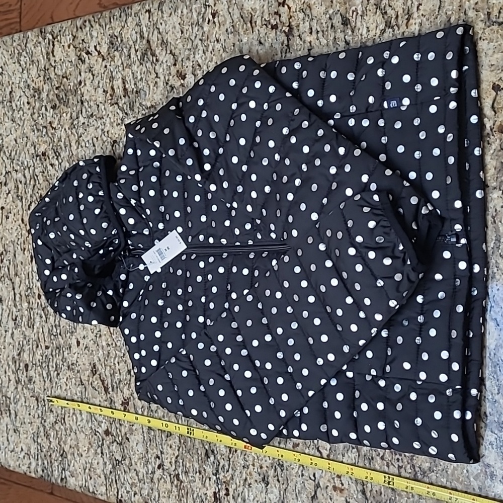 Kids Cold Control Puffer Jacket Silver Dots - 2 Inside Pockets! New with Tags! - Picture 2 of 15